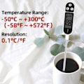 Miniatyrbilde 1 av 6: 1 stk kjøtttermometer Digitalt BBQ-termometer elektronisk matlaging A One Size A One Size
