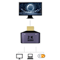 Miniatyrbillede 2 af 5: HDMI-kompatibel kabeldeler Adapter Converter 1 ind 2 ud Port Han til 2 1080P
