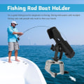 Miniatyrbilde 4 av 5: 360° justerbart fiskestangstativ for båt (1 stk, svart)