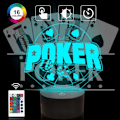 Pikkukuva 2 / 5: Poker Dice 3D -valo, Attivolife LED-hologrammi Yöpöytälamppu