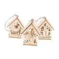 Miniatyrbillede 4 af 8: God Jul LED-lys Træhus Lysende Hytte Jul Elg one size Elk one size