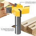 Pikkukuva 4 / 5: Vakio CNC Spoilboard Mill Plain Blade 1/2\" skaft