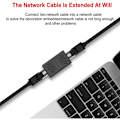 Pikkukuva 5 / 5: 6 kpl Suojattu RJ45-liitin, Ethernet naaras-naaras -liitin Cat7/Cat6/Cat5e/Cat5-kaapelin jatkamiseen