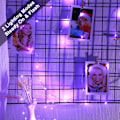 Miniatyrbillede 3 af 8: Lilla Halloween Lysstreng 2 stk 10m 100LED'er Fin Indendørs Dekoration Batteridrevet Kobbertråd Stjerner Mini Lys DIY Have eller Balkonbelysning