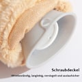 Miniatyrbilde 3 av 5: Stor termosflaske 2L med lokk - termosflaske i grå og myk ull, kald- og varmtvannsflaske (grønn)