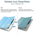 Miniatyrbild 3 av 5: Smartfodral För Ipad 9.7 2018/2017 Lätt Smart Cover Fodral Genomskinligt Frostat Magnetiskt Fodral Med Auto Sleep/Wake-funktion Blå