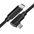 Miniatyrbillede 1 af 5: VR Datakabel Albue Type-C Datakabel USB3.1 Gen 2 Dobbelt Han Videoprojektionskabel 20 VR Mobilspil Kabel (Grå Fletning) Grey Braid 5M