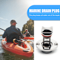 Miniatyrbillede 2 af 11: Kajak Gummibåd Drænplugs Hættehul Dræn Marine Jolle Garboard Hardware Sort