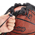 Miniatyrbilde 7 av 8: Nylon sportsnett med stor kapasitet, basketball, fotball leketøy, svart L Black L