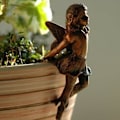 Miniatyrbild 3 av 8: Mini flicka hängande kopp harts dekoration älva kombination blomma C C C C