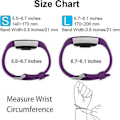 Miniatyrbillede 5 af 5: Udskiftningsremme, der er kompatible med Fitbit Charge 2, Classic & Special Edition, justerbare sportsremme, Plum Plum Small