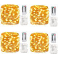 Miniatyrbilde 1 av 4: TS11 4-pakke 16,4 fot 50 LED fe-lys batteridrevet