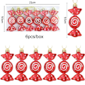 Pikkukuva 6 / 8: 6 kpl Joulu Lollipop Candy Cane -riipus Joulukuusi Koriste tai A1 yksi koko A1 one size
