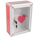 Miniatyrbillede 1 af 2: Donation Box Lås Akryl Forslag Box Donation Bokse Penningindsamling Brev Sag Undersøgelse Sag Stemmeboks