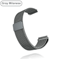 Miniatyrbilde 1 av 7: 18 mm 20 mm 22 mm metallrem for Garmin Vivoactive 3 4 4s Band Watch Venu 2 2s SQ Forerunner 645 Armbånd Silikonløkke Nylon Håndled Metall Grå Metal Grey For Garmin Venu