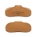 Miniatyrbillede 4 af 10: PU Læder Etui Solbrille Opbevaringspose Cover Brown