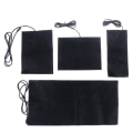 Miniatyrbilde 3 av 5: 7 Størrelser USB Varme Karbonfiber Varmeputer Oppvarmet Jakke Frakk Ves Svart 15*20cm Black 15*20cm