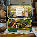 Miniatyrbild 2 av 5: One Piece Tiny House Byggset för Vuxna DIY, Litet Hus i Låda, DIY Hantverksgåva för Kvinnor (Pastoral Notes) - 14,3*8,4*2,6 cm