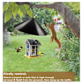 Pikkukuva 3 / 5: Oravan Baffel Bird Feeder Splitsad Squirrel Baffel Stängsel Fågelmatare Cover (18 tum)