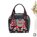 Pikkukuva 1 / 8: Kudotut laukut naisille Olkalaukku Retro Casual Tote Käsilaukut Et D D D D