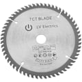 Miniatyrbillede 1 af 5: 165 mm TCT-cirkelsavblad Silver roterende kapskiva 60 tænder til træskæring
