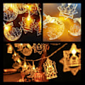 Miniatyrbild 3 av 8: 3M Eid Mubarak Fairy Lights, Ramadan Fairy Lights 3M 20 lampor, Ramadan Stjärna och Måne Ljus, Ramadan Ljus Eid Strängljus Batteri White