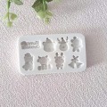Miniatyrbillede 4 af 5: 1. juli form Snemand Form DIY Kage Fond B