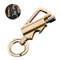 Miniatyrbillede 4 af 4: Bilnøglering Metal Fire Bjergbestigning Spænde Mini Lommelygte Fotogen Påfyldbar Lighter