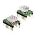 Miniatyrbilde 5 av 5: 5 stk høypresisjonstrinnsmotor-drivermodul Kjøleribbe for 3D-utskrift A4988 Chip Fem forskjellige trinnresolusjoner