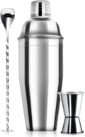 24oz Professionellt Cocktail Shaker Set - Bartender Kit med Jigger & Sked