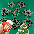 Miniatyrbild 2 av 6: 5st DIY Julserie Kakform Rostfritt stål Bisc B onesize B onesize