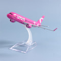 Miniatyrbild 3 av 8: 1:400 Metallflygplansmodell Viva Air Aircraft Modell Diecast Ai Röd one size Red one size