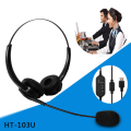 Miniatyrbillede 2 af 5: USB-headset med støjreduktion og mikrofon - Universelt USB-headset med mikrofon til PC/bærbar/computer