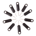 Miniatyrbilde 2 av 5: 30 stk SIM-kortfjerner utkasterstift nøkkelverktøy svart 30 stk black 30pcs