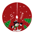 Miniatyrbillede 5 af 8: Juletræsskørt Tecknad Santa Claus Snowman Xmas Tree Skir A5 one size A5 one size