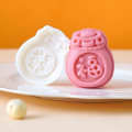 Pikkukuva 4 / 5: Plast Mooncake-stämplar välsignelse påskform Mooncake-formform Handpress Mooncake-skärare Bakverk Dekorationstillbehör