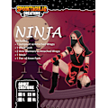Miniatyrbilde 2 av 7: Halloween-kostyme for voksne kvinner, ninja-kostyme RED XXL