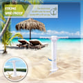 Miniatyrbillede 2 af 5: 1. hvid ABS-plast Jordplugg paraplyindsats strand