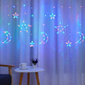 Pikkukuva 1 / 3: Kaukosäädin tähti-kuu jäätelöbaari lamppu LED koriste väri lamppu colour Plug in