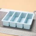 Miniatyrbillede 1 af 5: 1 stk 4 gitter lang isbit silikoneform firkantet form DIY C Blå onesize Blue onesize