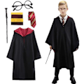 Miniatyrbild 3 av 5: Harry Potter Ryggsäck Student Skolväska Tredelad set Gul 180CM SQBB