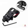 Miniatyrbillede 1 af 8: 25,4 mm/30 mm lommelygte diagonal arm beslag aluminiumlegering Flas Black 25.4mm Black 25.4mm