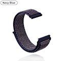 Miniatyrbild 1 av 7: 18 mm 20 mm 22 mm metallrem för Garmin Vivoactive 3 4 4s Band Watch Venu 2 2s SQ Forerunner 645 Armband Silikonögla Nylon handled Nylon NavyBl Nylon NavyBlue For Garmin Venu SQ