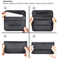 Miniatyrbilde 3 av 8: Oppgraderte FaradayBags for bilnøkler og mobiltelefoner Signalblokkerende nøkkelveske Tyverisikring Bilbeskyttelse Mobiltelefonveske null - B