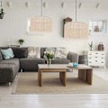 Miniatyrbillede 3 af 5: Store lampeskærme, tromlelampeskærm Modern stil E27 cover Mode vævet lampeskærm Bordlampe lampeskærm