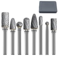 Miniatyrbillede 1 af 5: Sæt med slipehoveder i wolframkarbid, mini-diamantspidsbormateriale, wolframlegerings slipetilbehør