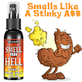 Pikkukuva 4 / 8: 30ML Prank Nyheter Leksak Gag Skämt Flytande Fjärt Sprayburk Stink B Bajs Lukt A Poop smell A
