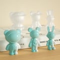 Miniatyrbillede 3 af 5: DIY Krystal Epoxi Silikonform Bjørn Nøglering Smykke Vedhæng A5