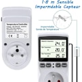 Miniatyrbild 5 av 5: Programmerbar Termostat med Sensor för Växthus, Akvarieuppvärmning 1st