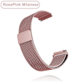 Miniatyrbilde 1 av 7: 18 mm 20 mm 22 mm metallrem for Garmin Vivoactive 3 4 4s Band Watch Venu 2 2s SQ Forerunner 645 Armbånd Silikonløkke Nylon håndled Metall Rose Pink Metal Rose Pink 22MM